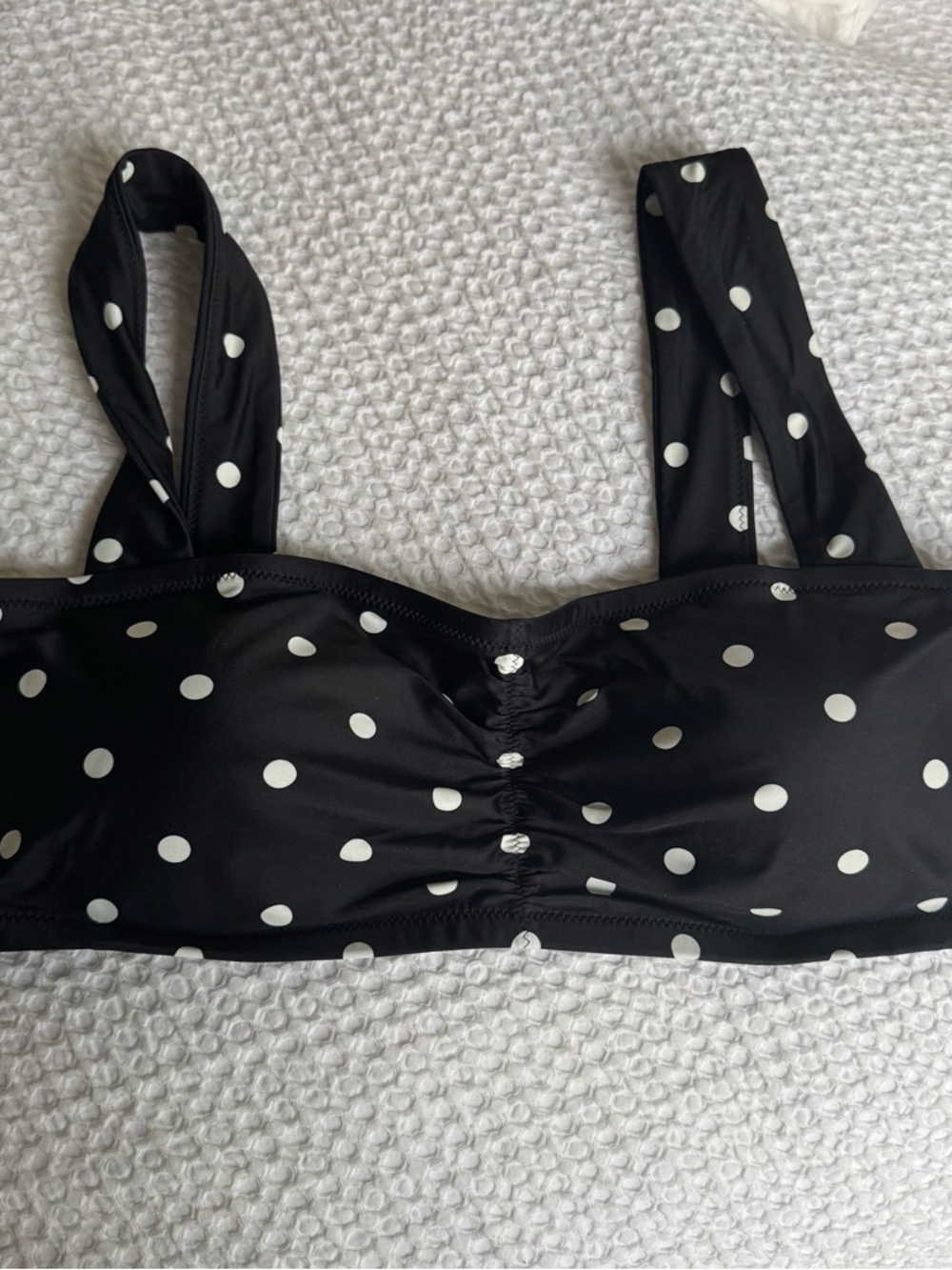 Brand new, never worn Aerie polka dot bikini top - Picture 6 of 9